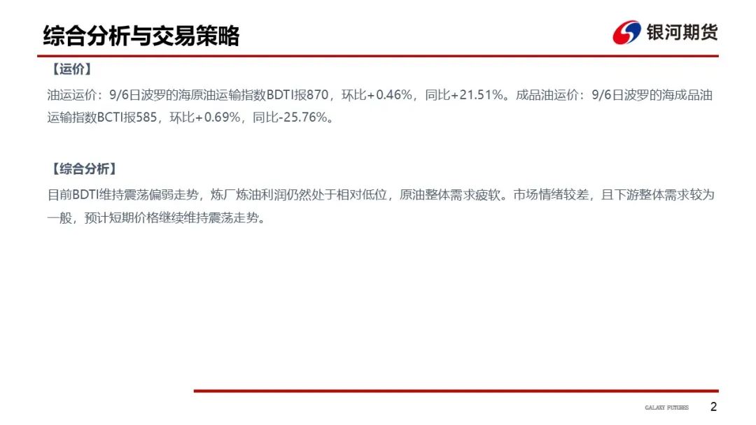 【油运周报】需求不温不火 运价整体支撑有限